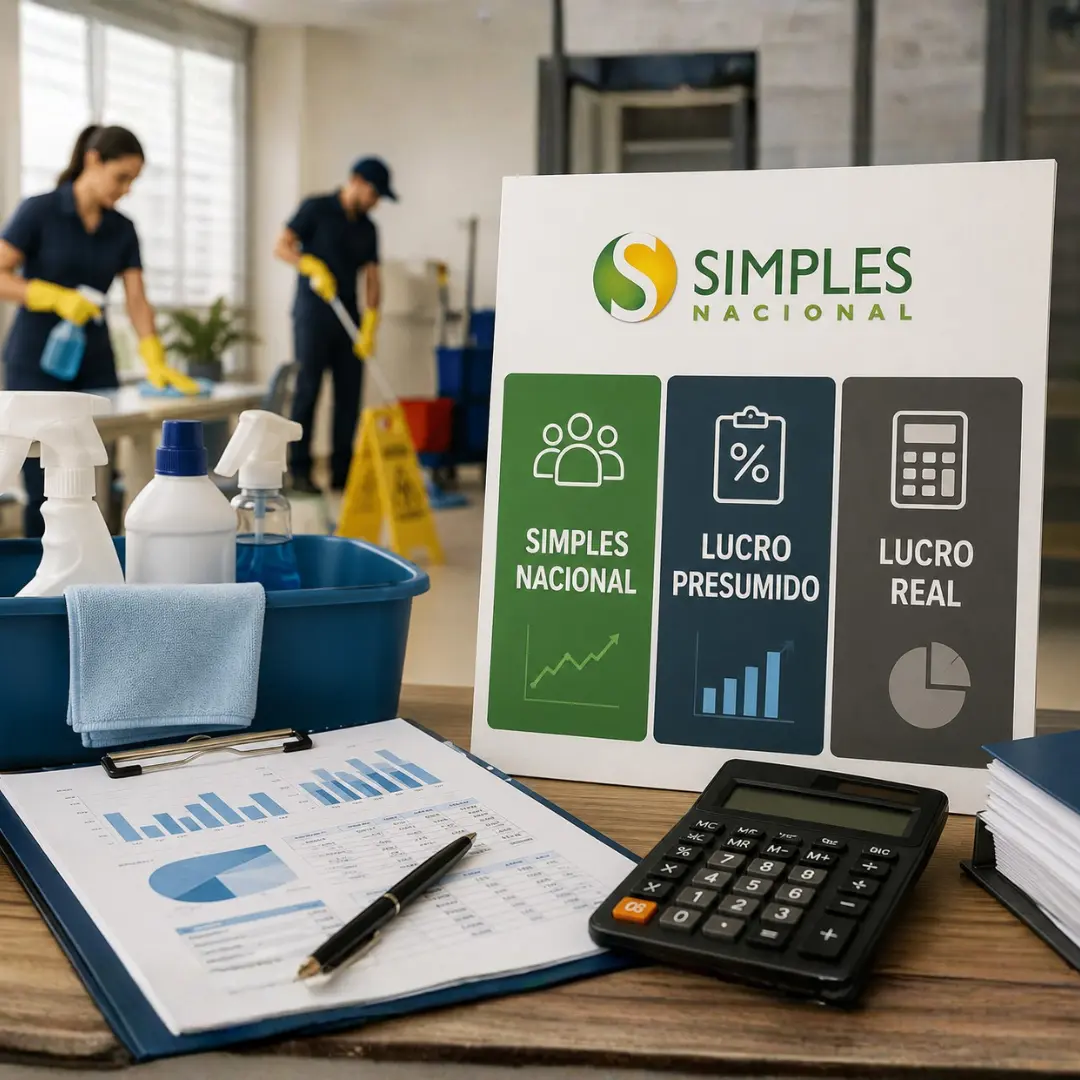 Simples Nacional, Lucro Presumido ou Lucro Real: qual o melhor regime tributário para empresas de limpeza?