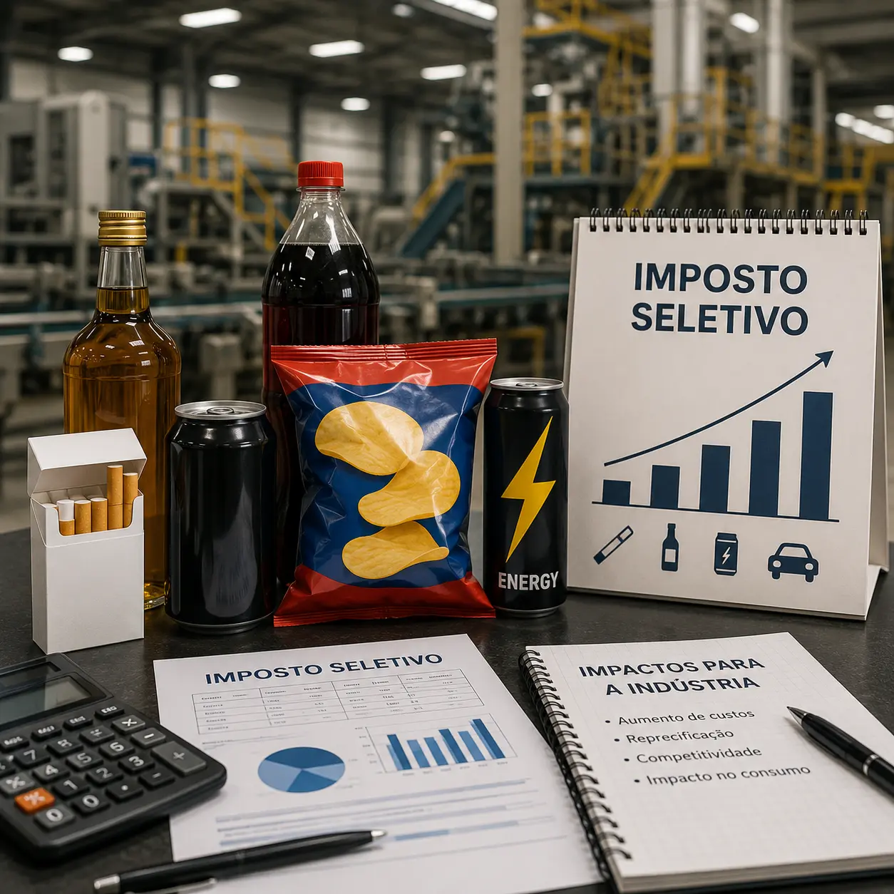 Imagem da notícia: Imposto Seletivo: veja quais produtos serão tributados e os impactos para a indústria