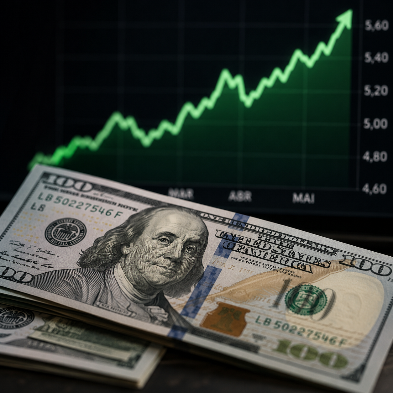 Dólar sobe com valorização global da moeda e atinge o maior nível desde de março