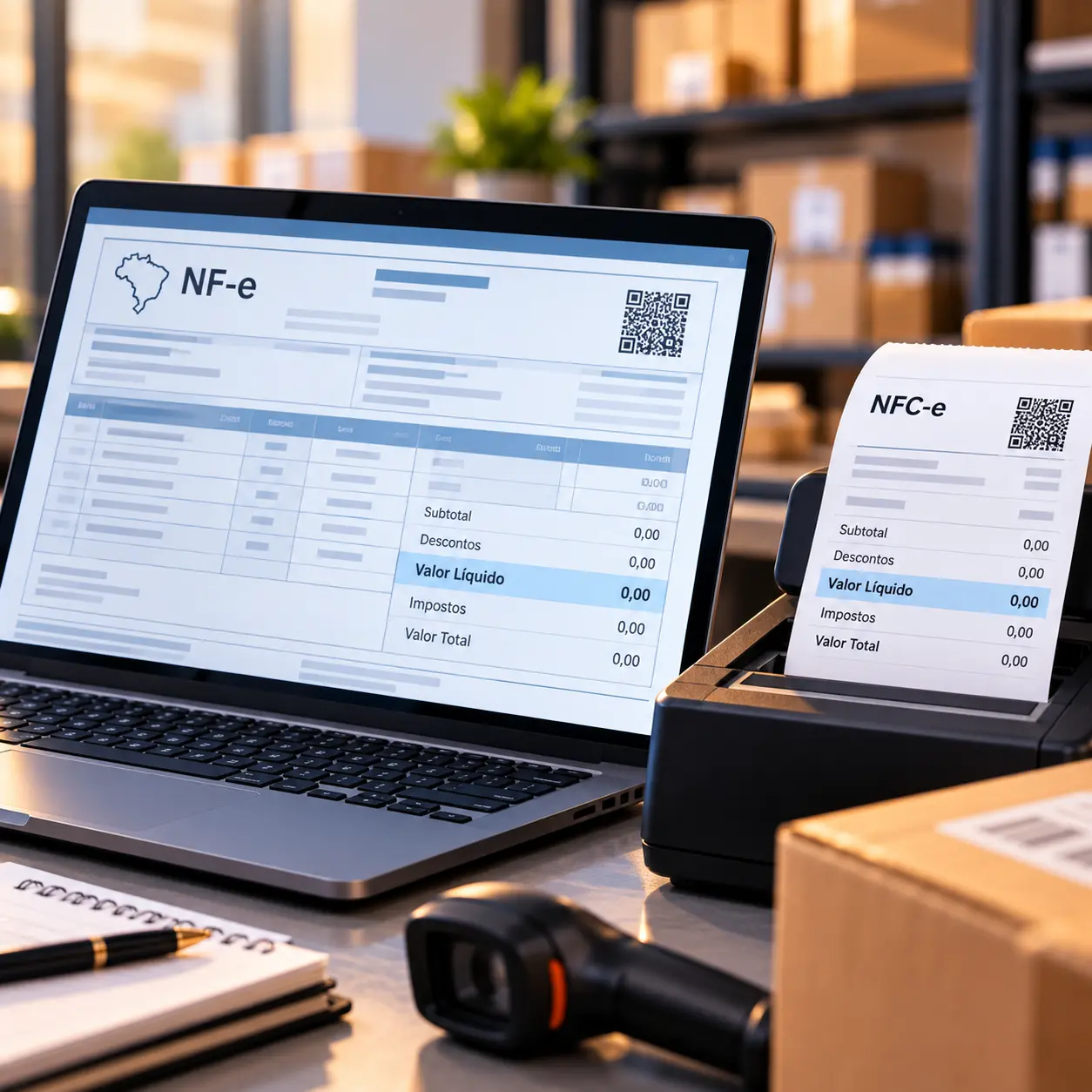 Valor líquido ganha espaço próprio na NF-e e na NFC-e; veja o que muda