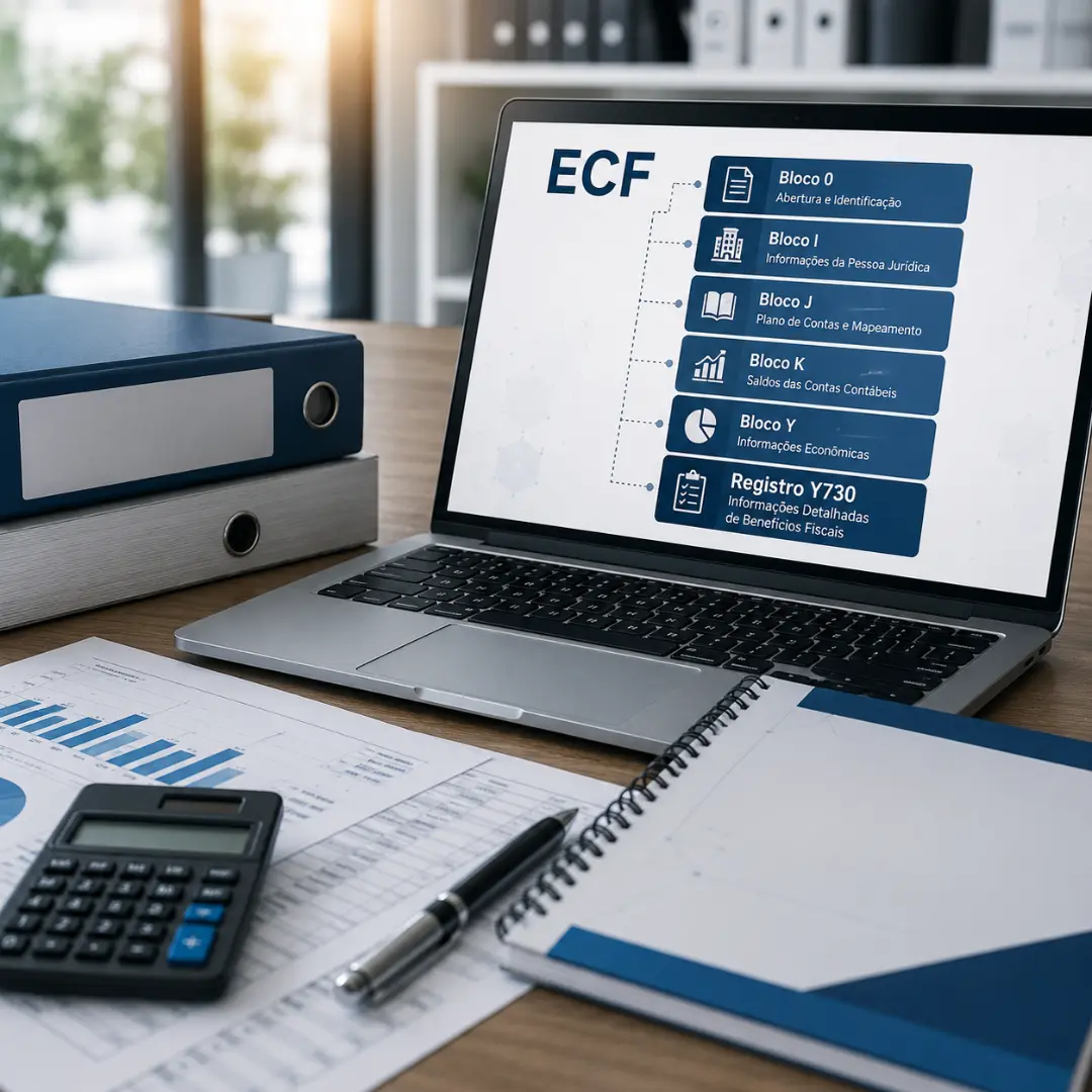 ECF 2026 sem erros: Entenda a estrutura dos blocos e o novo Registro Y730 