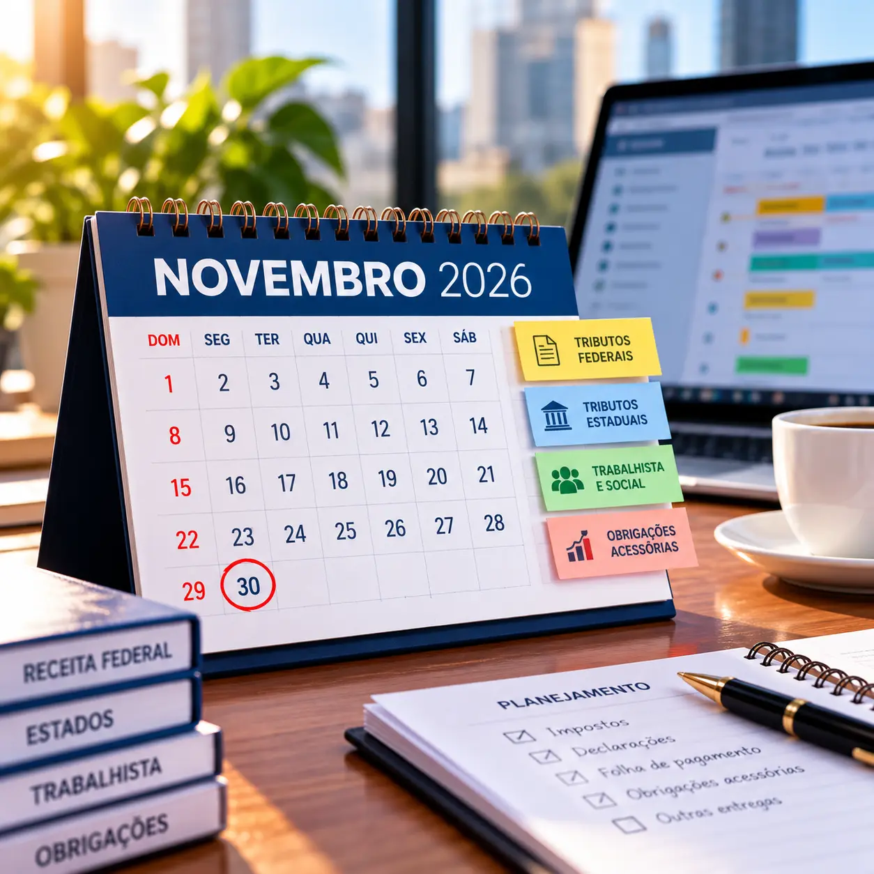 Calendário de novembro 2026: confira as datas importantes para os negócios