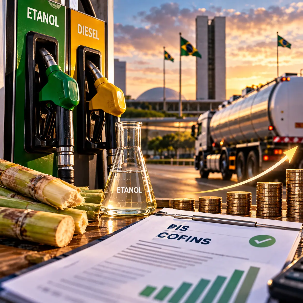 Governo prorroga desoneração de PIS/Cofins e eleva subsídios ao etanol e ao diesel