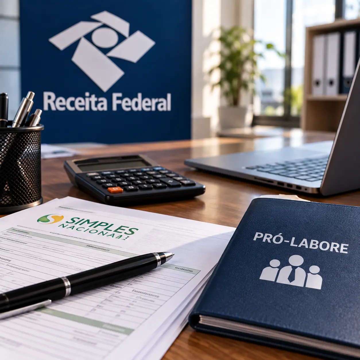 Receita dispensa contribuição patronal sobre pró-labore em mês sem receita bruta no Simples Nacional