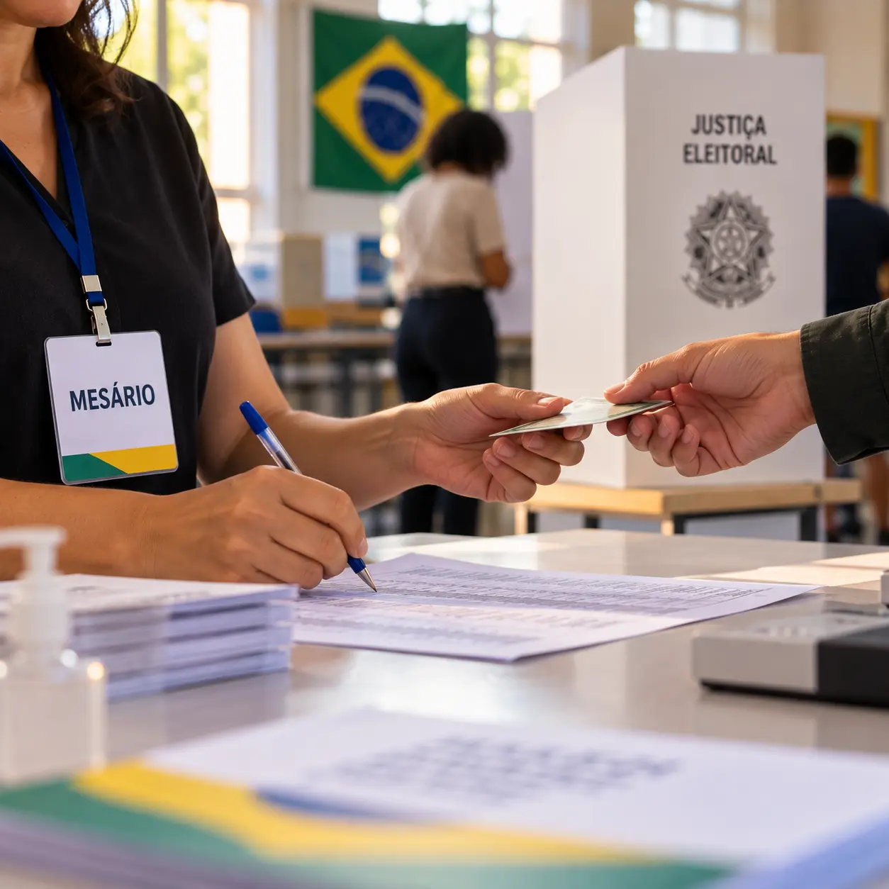 Trabalhador mesário voluntário tem direito a folga em dobro no dia da convocação?