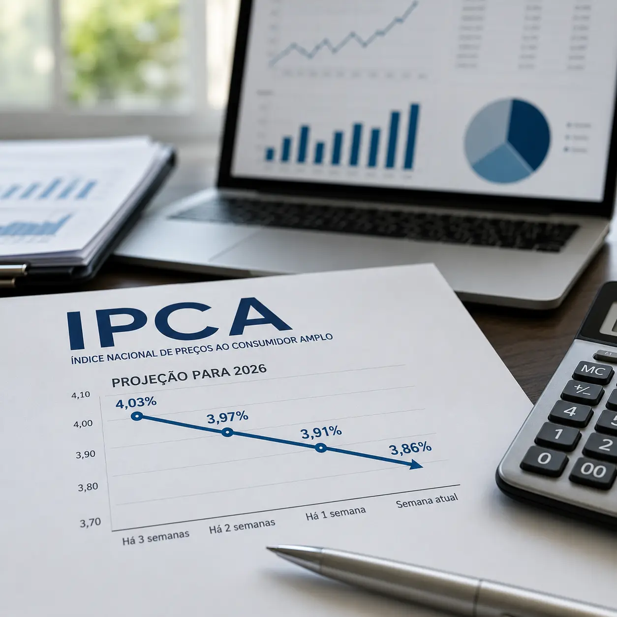 Focus: mercado reduz projeção do IPCA para 2026 pela terceira semana consecutiva