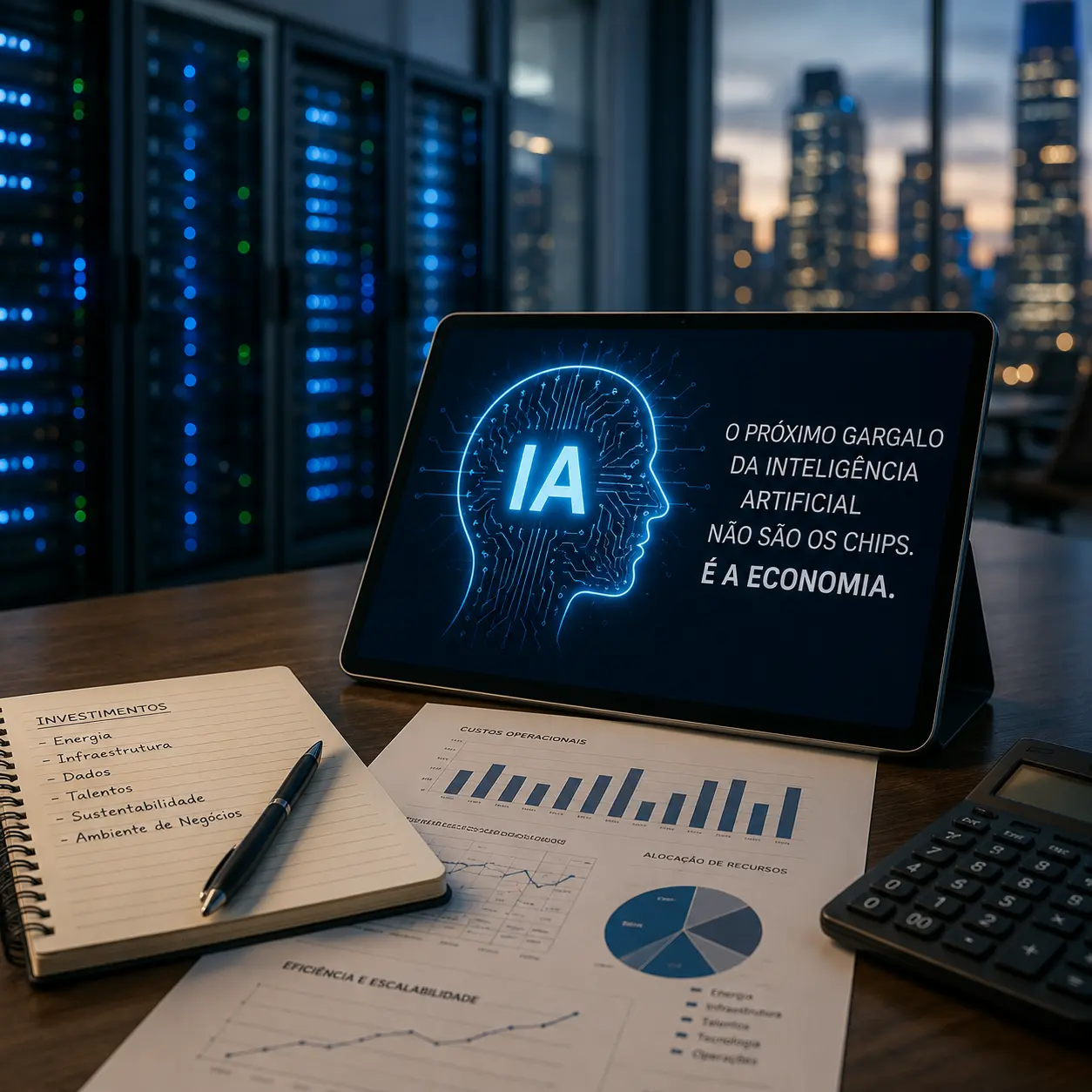 O próximo gargalo da inteligência artificial não são os chips. É a economia