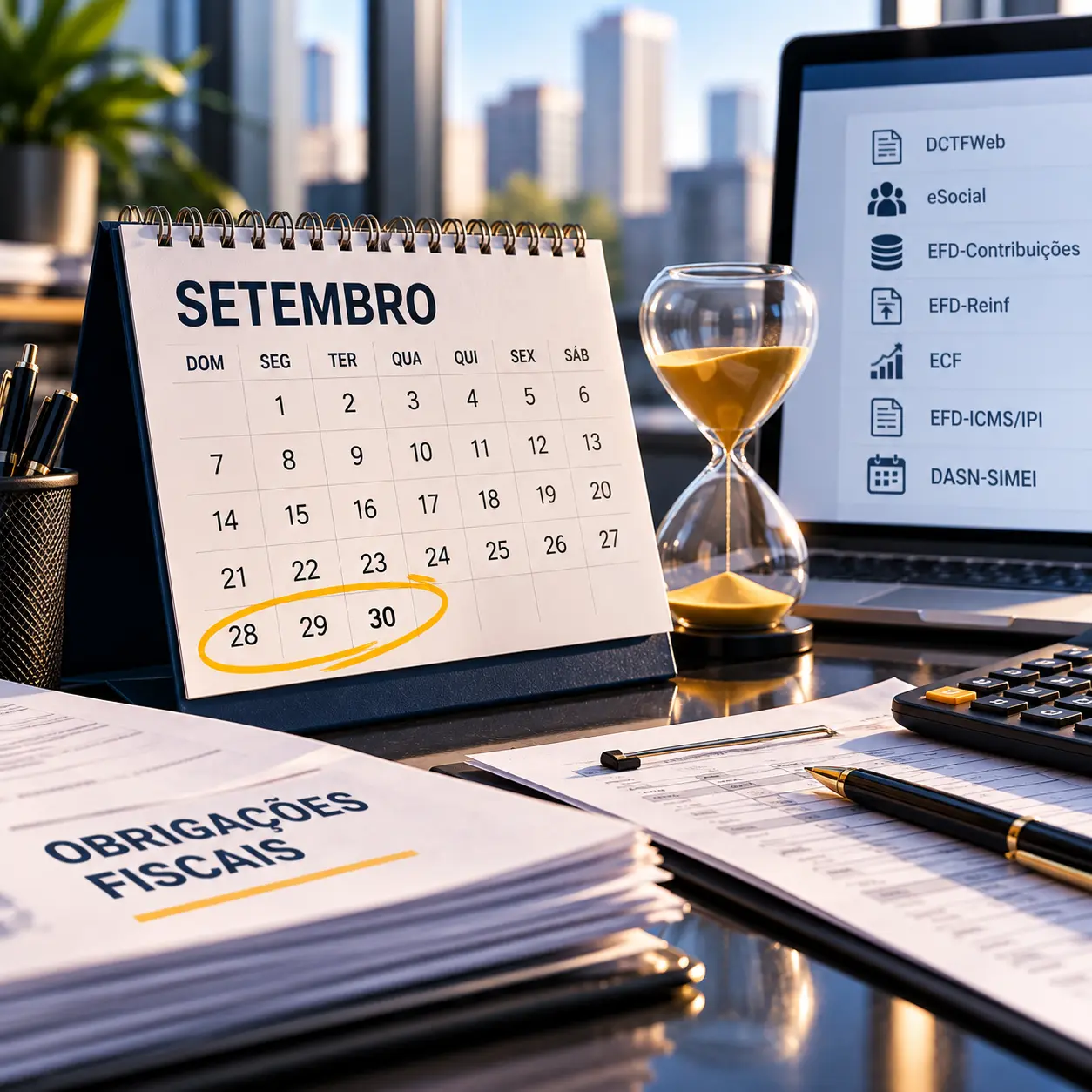 Quais obrigações fiscais vencem na última semana de setembro? Confira os prazos