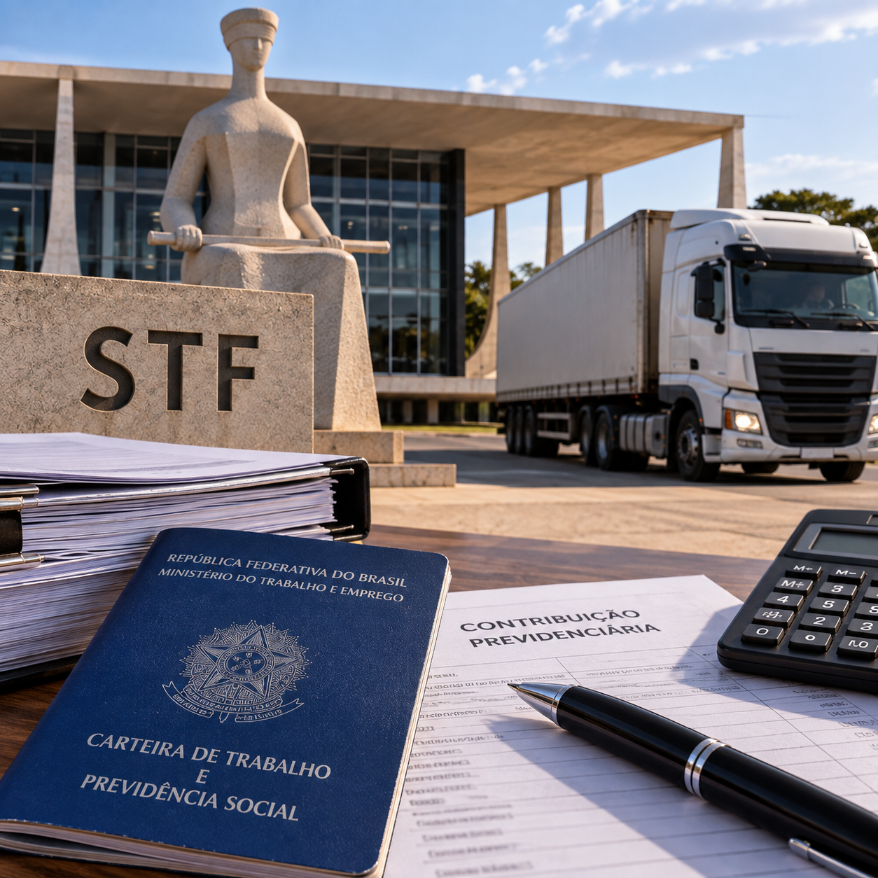 STF aplica Tema 1.223 e mantém contribuição previdenciária sobre remuneração paga a transportadores autônomos