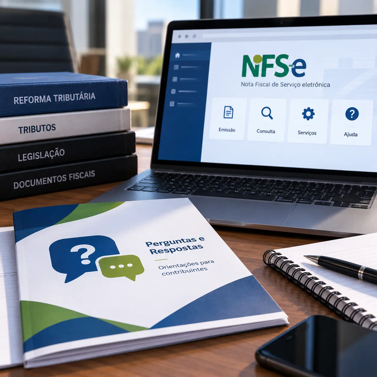 Portal da NFS-e publica cartilha com perguntas e respostas com dúvidas sobre IBS, CBS, Simples Nacional e novas regras de emissão