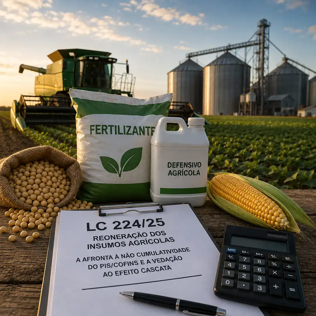A reoneração dos insumos agrícolas pela LC 224/25: A afronta à não cumulatividade do PIS/Cofins e a vedação ao efeito cascata  