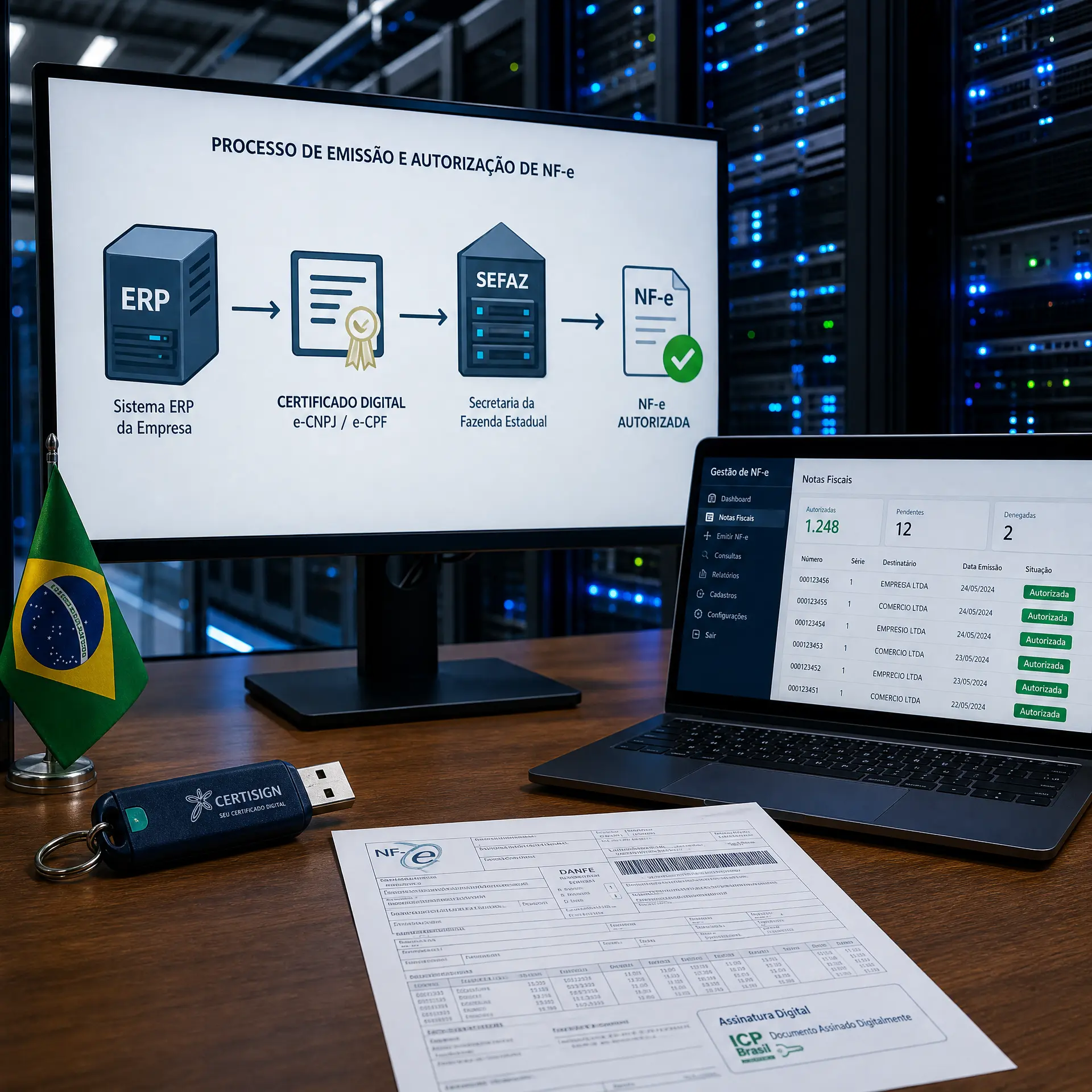 Nota técnica adia para outubro implantação do Provedor de Assinatura e Autorização da NFe