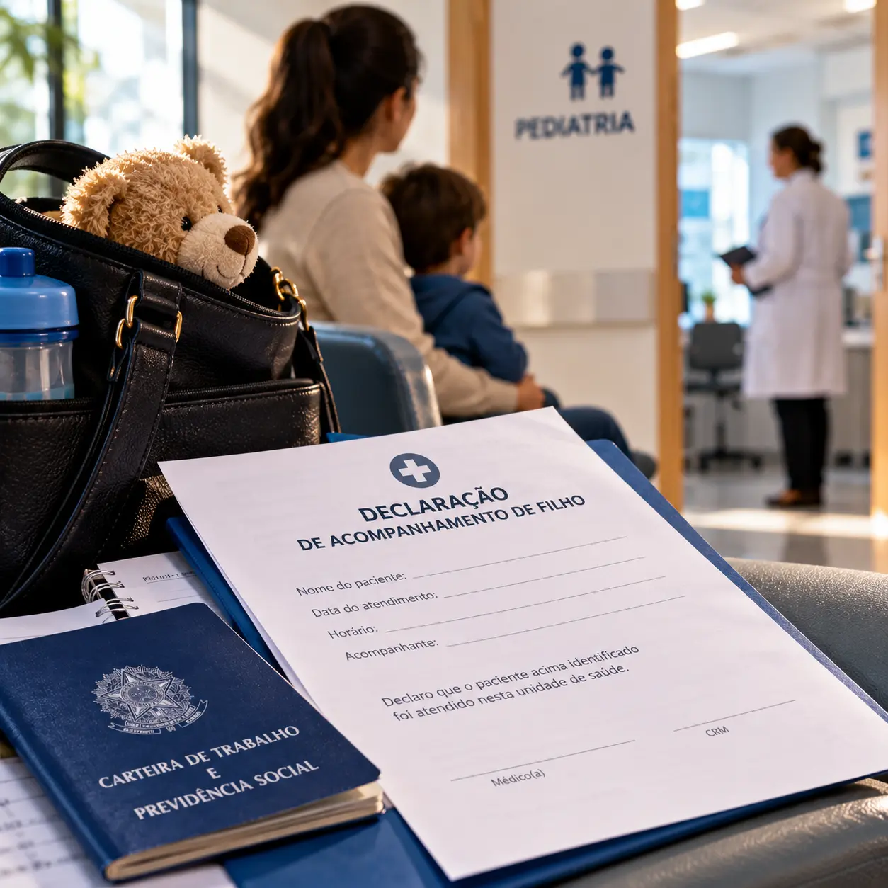 Declaração de acompanhamento de filho vale para justificar falta no trabalho? Veja as regras