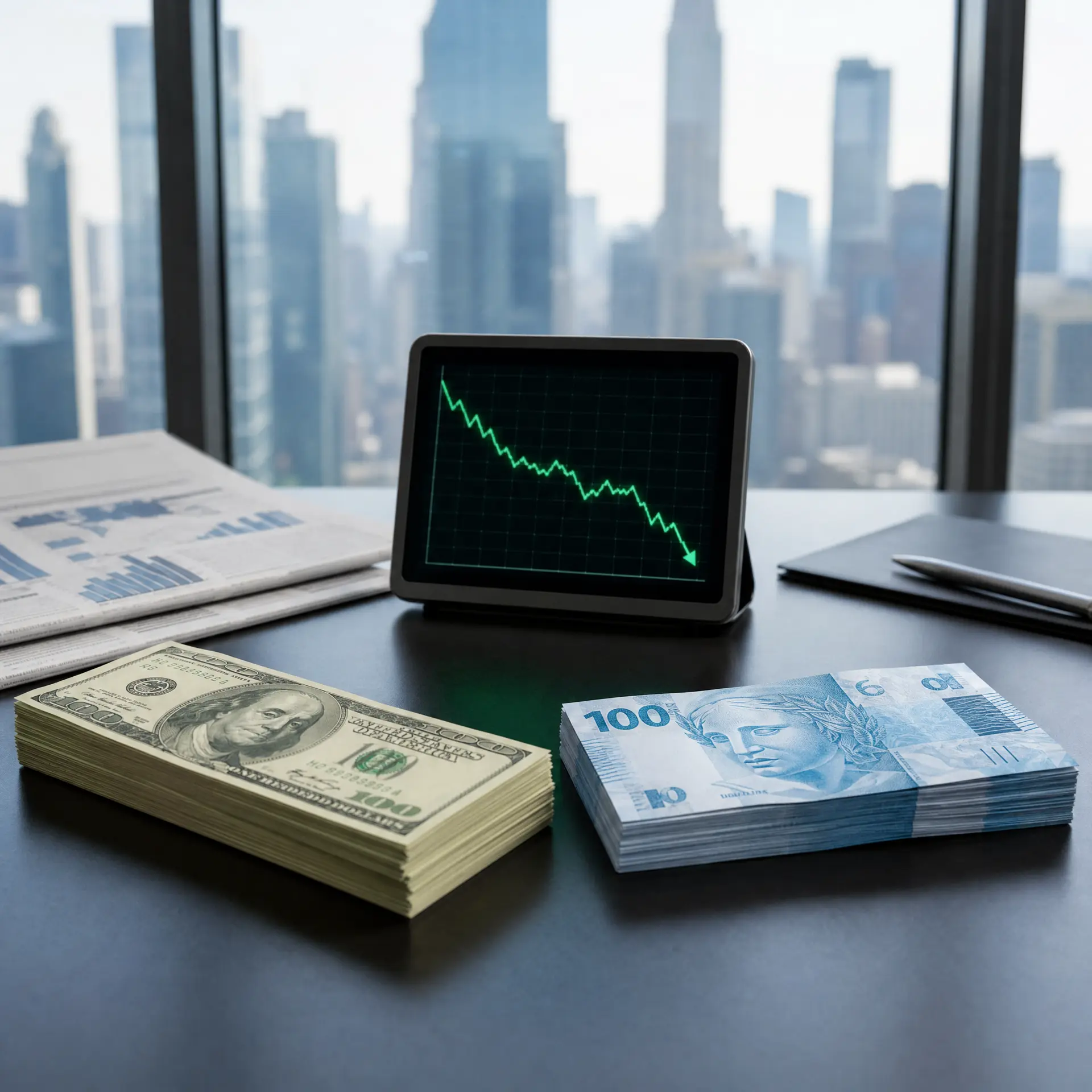 Dólar cai para R$ 5,10, após juros serem mantidos nos EUA
