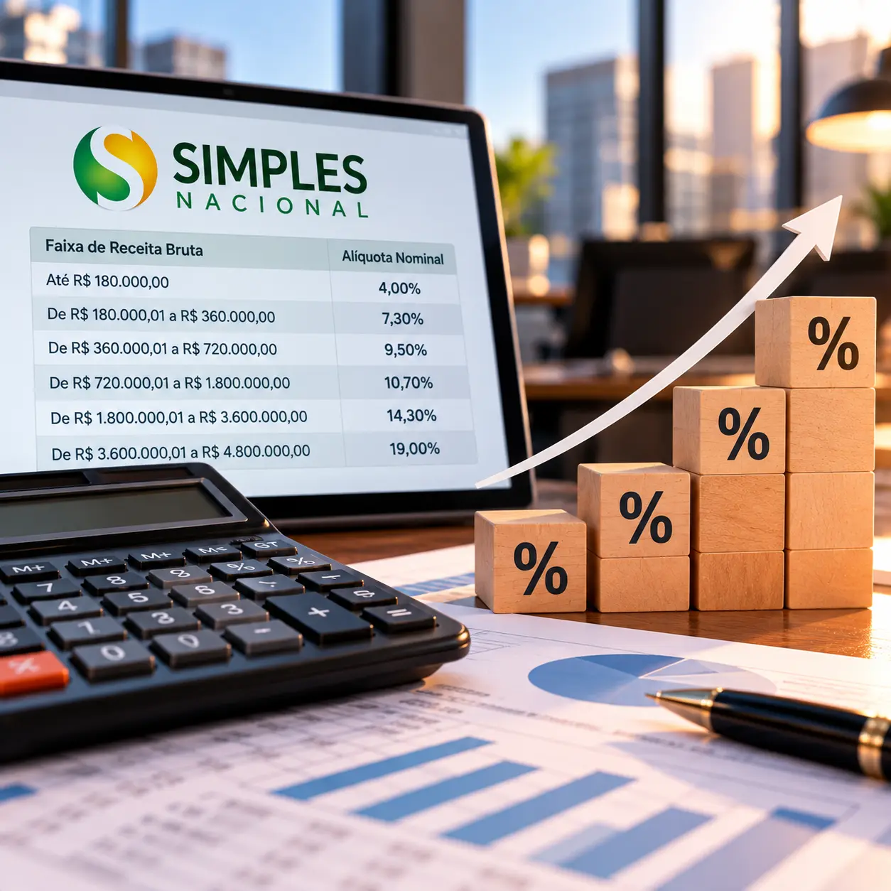 Alíquota nominal não é a que sua empresa paga: como calcular a efetiva do Simples Nacional