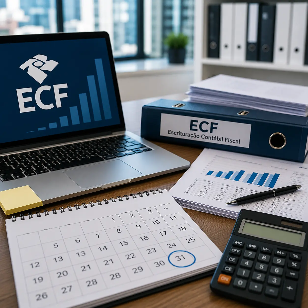 Prazo de entrega da ECF encerra na 6ª feira