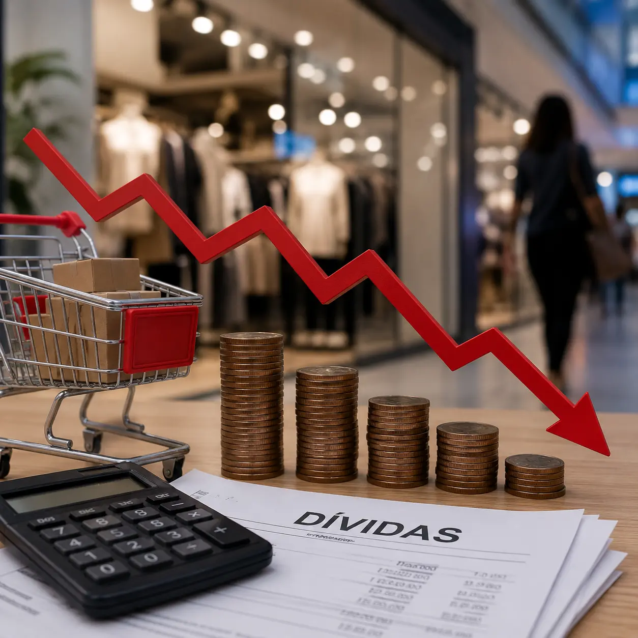 Juros elevados e endividamento desaceleram varejo e crescimento da economia